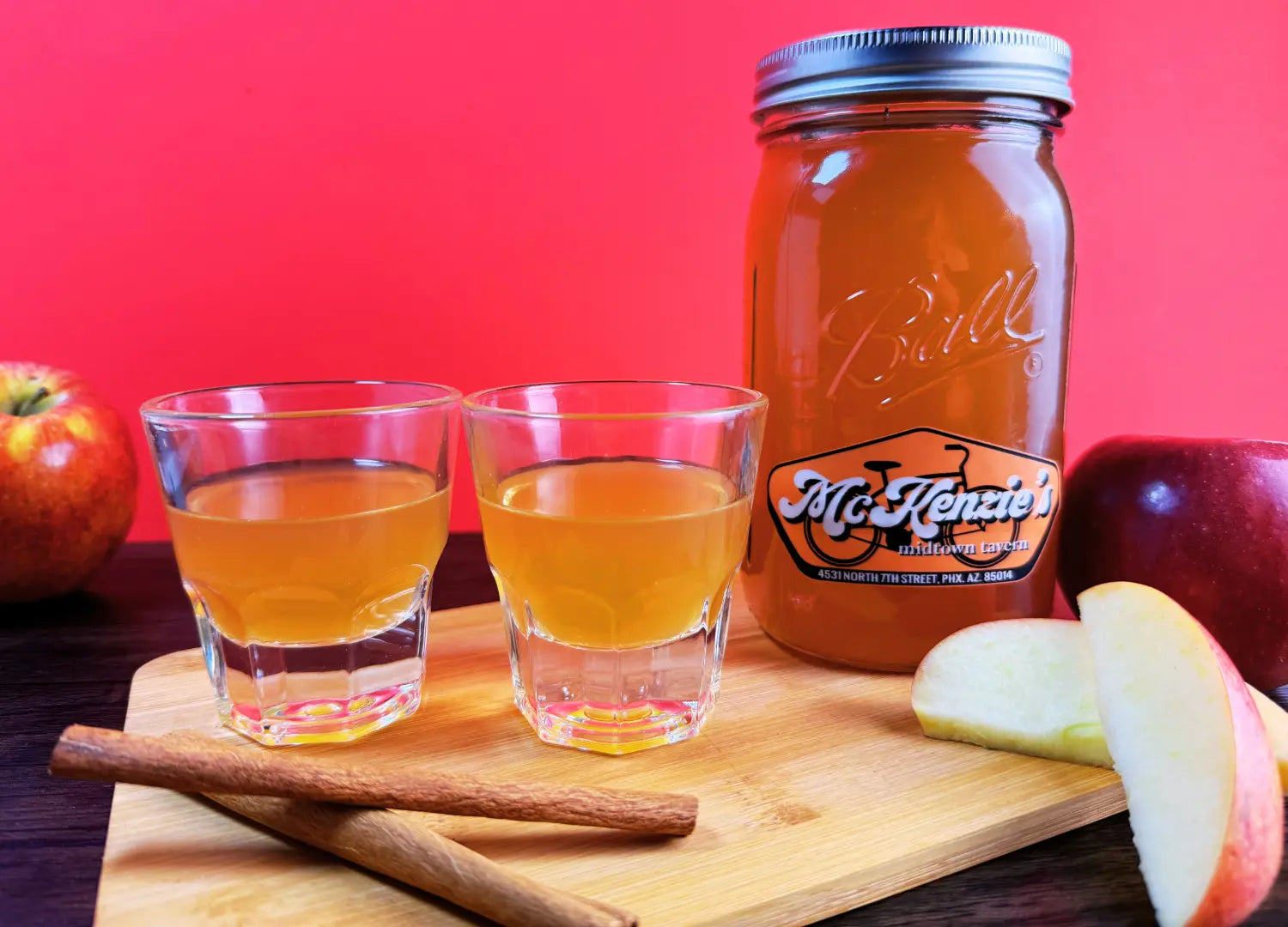 Apple Pie Shot at McKenzies bar