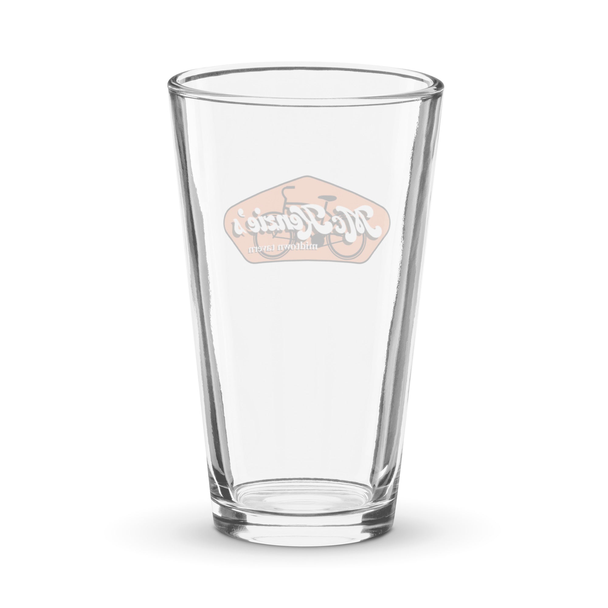 House Pint Glass - Back View