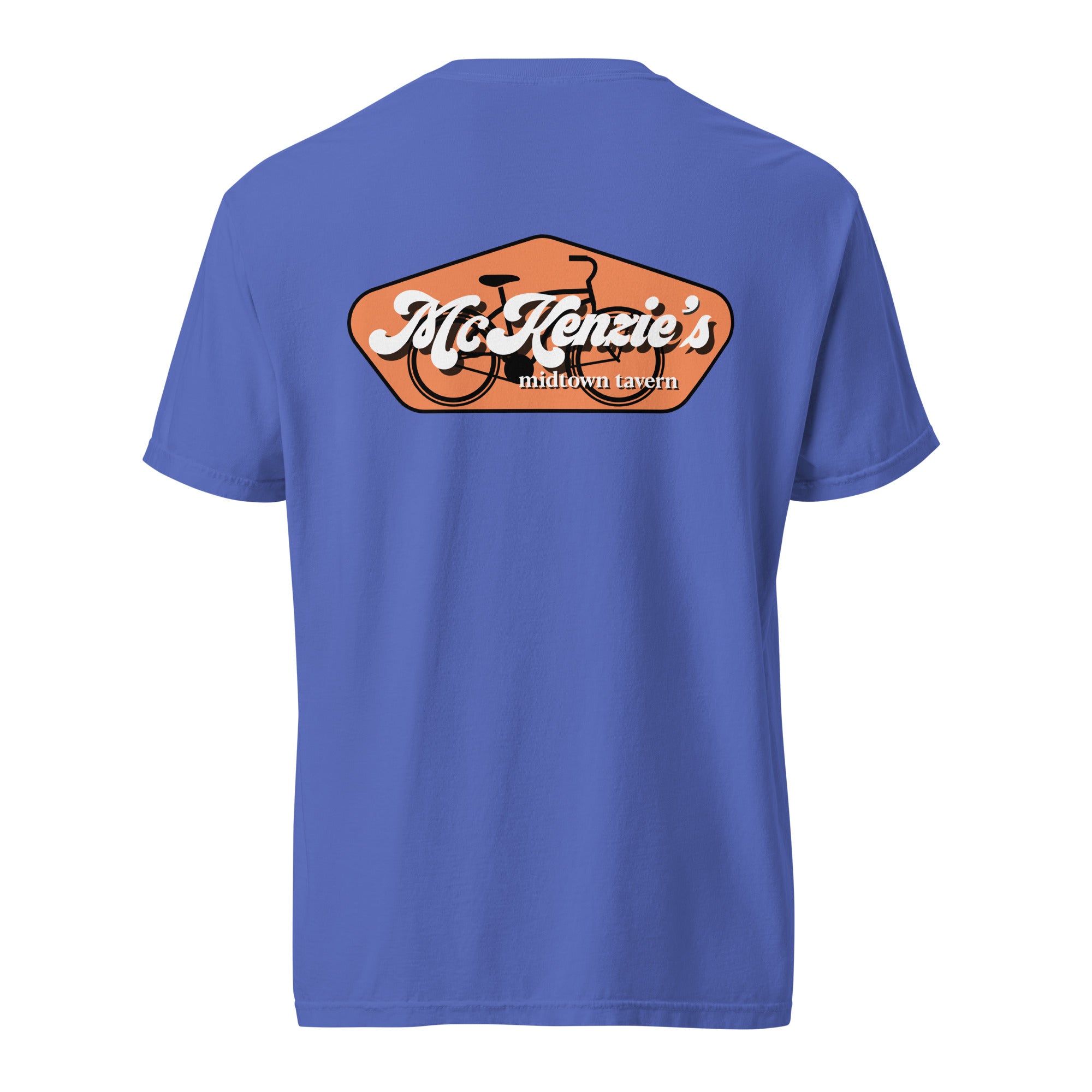 McKenzie’s Crew Unisex Tee - Flo Blue Front