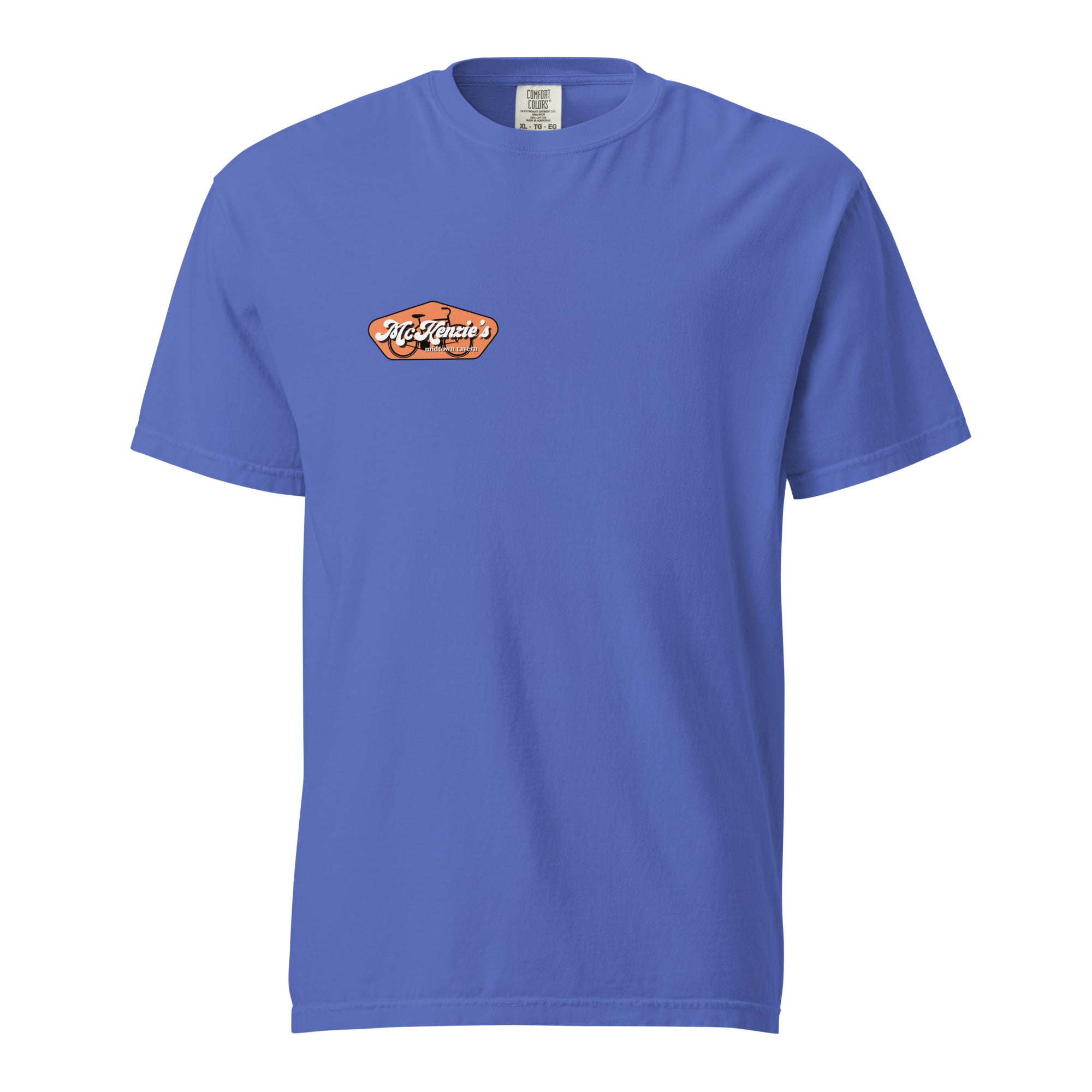 McKenzie’s Crew Unisex Tee - Flo Blue Front